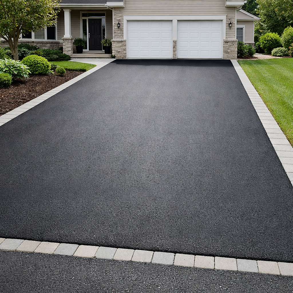 Residential driveway paving